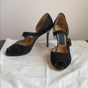 Salvatore Ferragamo peep toe heels